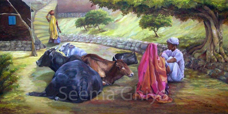 Afternoon Rest Painting