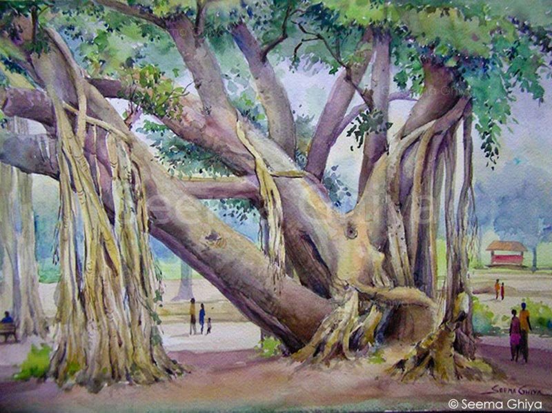 Banyan Tree Painting