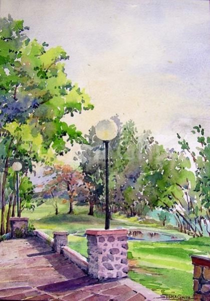 Golf Ground Pune Painting