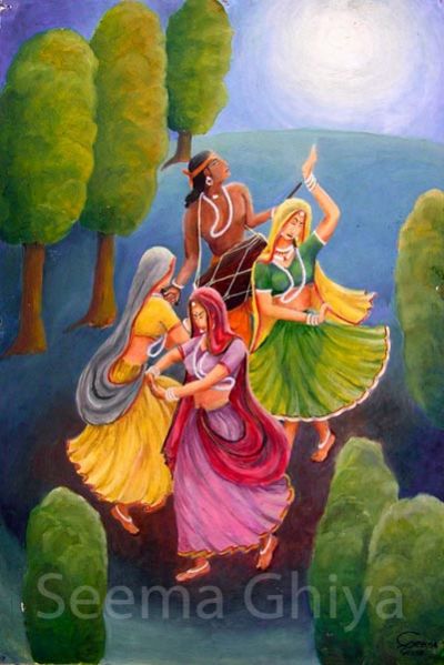 Moonlight Dance Painting