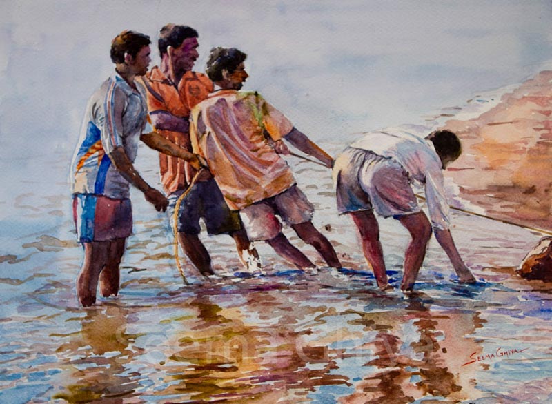 Pulling Together Painting