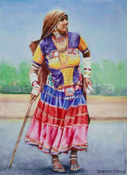 Tribal Lady Painting