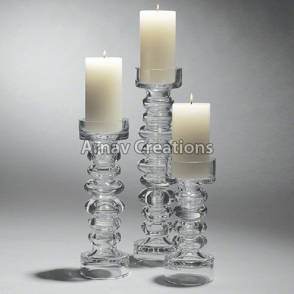Glass Candle Holders (ARC-GL-947)