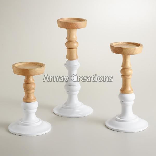 Wooden Candle Holders (ARC-WC-548)