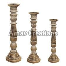 Wooden Candle Holders (ARC-WC-549)