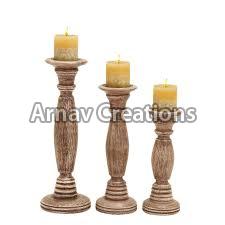 Wooden Candle Holders (ARC-WC-551)