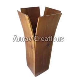 Wooden Flower Vases 01