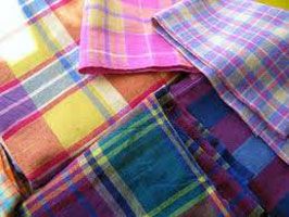 Madras Check Fabric 002
