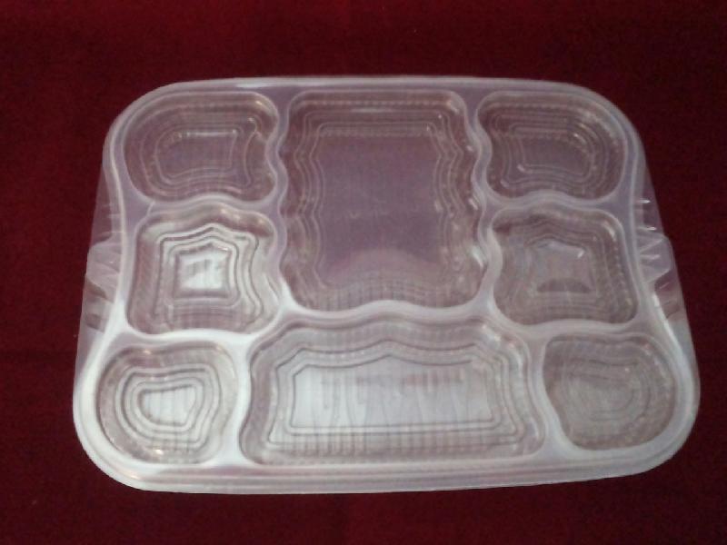 Disposable PP Tray  With Lid 8 Part