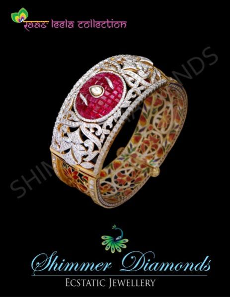 Fusion Invisible Ruby & Meena Bracelet