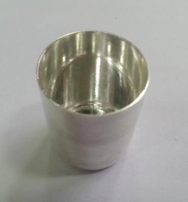 Silver Cylindrical Crucible