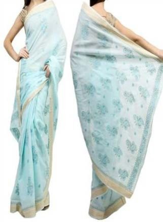 Lucknowi Chikan Saree 03