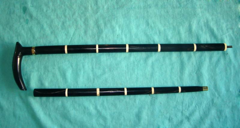 Horn and Bone Walking Stick 02