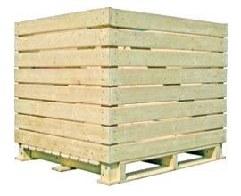 1000 kg wooden crates