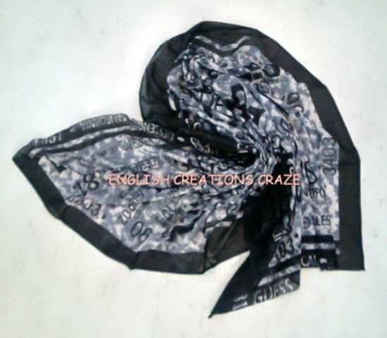 Cotton Printed Scarf (EC-7242 A-1)