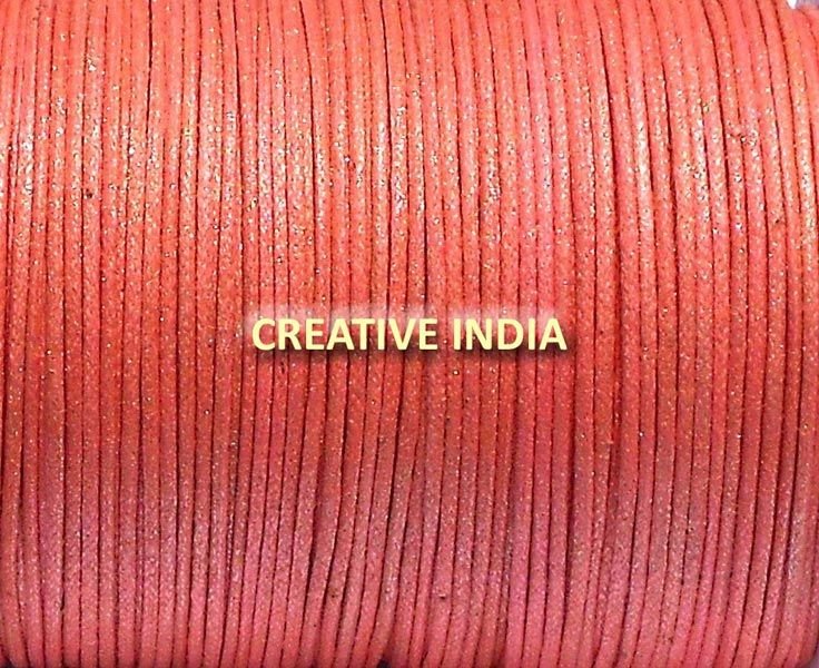 Metallic Color Wax Cotton Cord (517 Pink Golden)