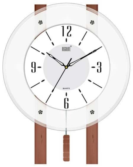 Glass Pendulum Wall Clock (RQ. 805)