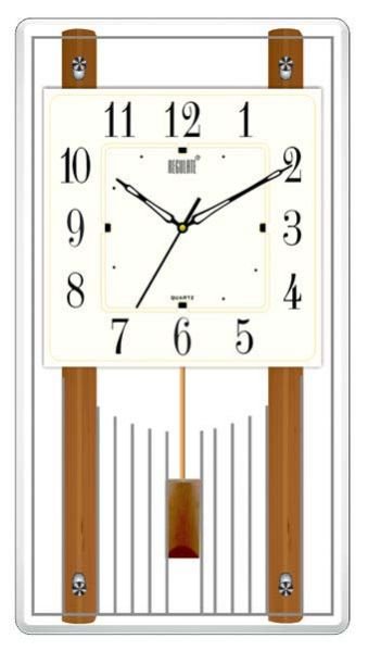 Glass Pendulum Wall Clock (RQ. 873)