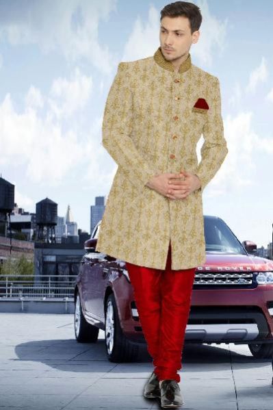 Indo Western Sherwani Fabric 06