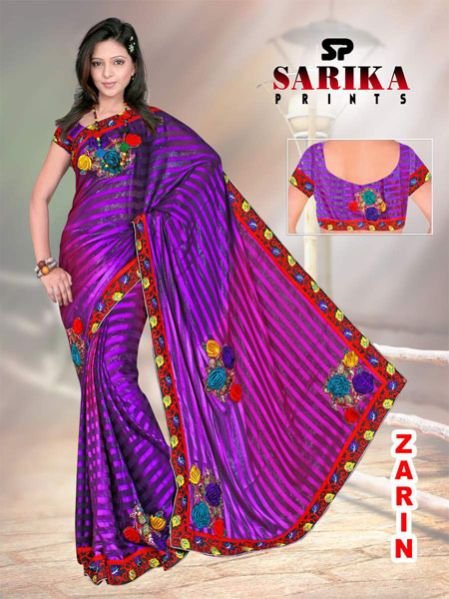 Satin Saree (Zarin)