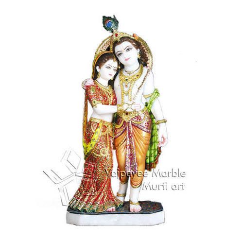 RK-003 Marble Radha Krishna Statue