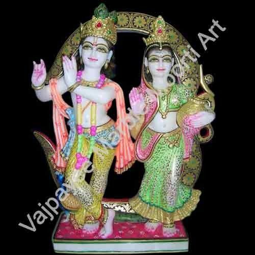 RK-005 Marble Radha Krishna Statue