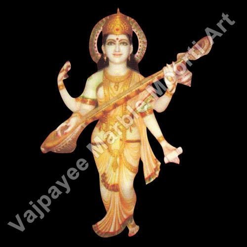 SRW-001 Marble Saraswati Mata Statue