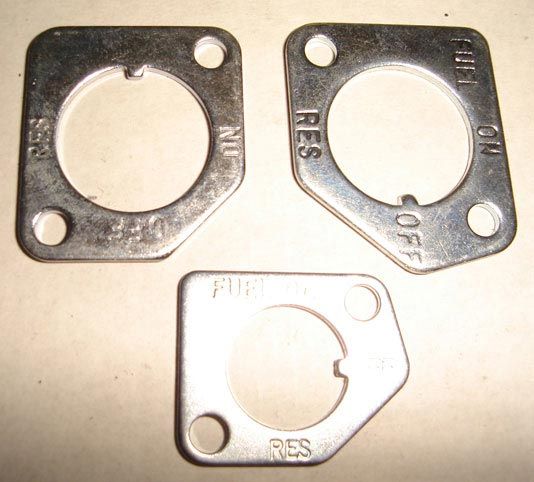 Sheet Metal Fuel Indicator Set Plate