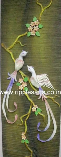 Chinese Birds Porcelain Mural