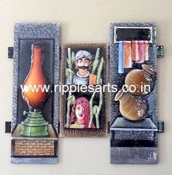 Village Couple Mural Painting