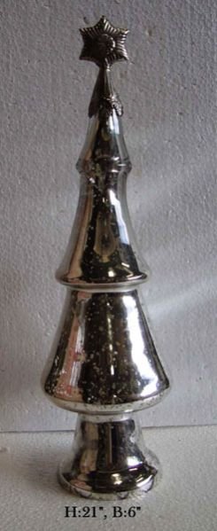 	Decorative Glass Christmas Tree (02)