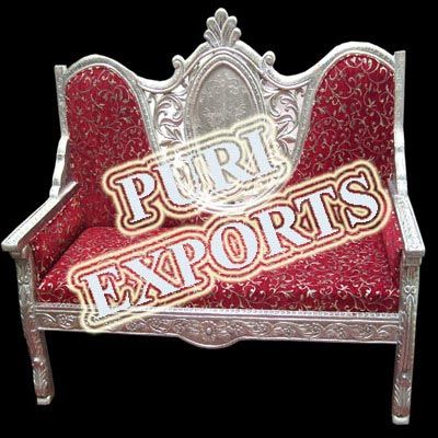 Silver Carved Wedding Sofa