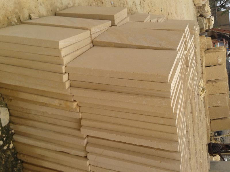 Limestone Light Yellow Flooring Tile 01
