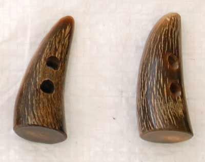 Buffalo Horn Button 09