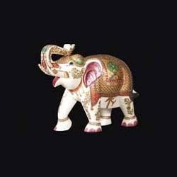 Marble Elephant Statue 05