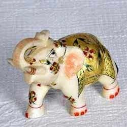 Marble Elephant Statue 08