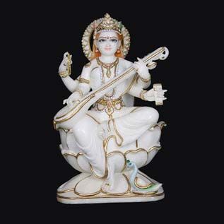 Marble Saraswati Statue 11