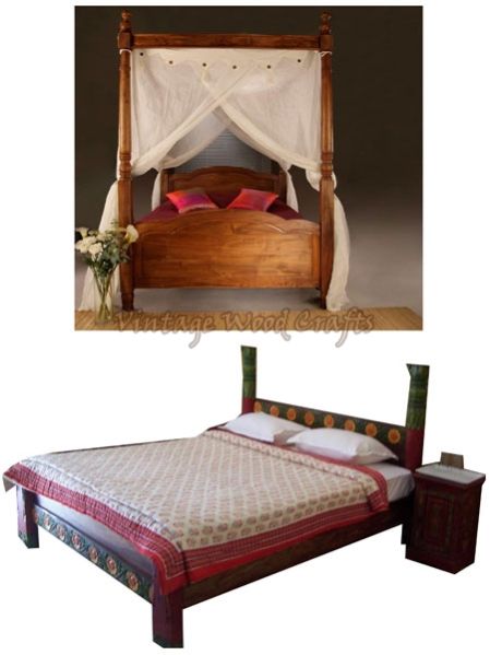 Wooden Four Post Bed
