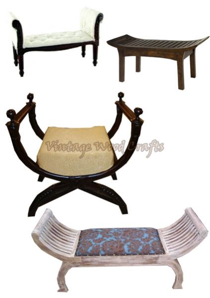 Wooden Roman Style Single Seater Sofa