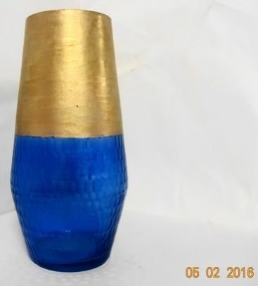 Double Colored Glass Flower Vase 01