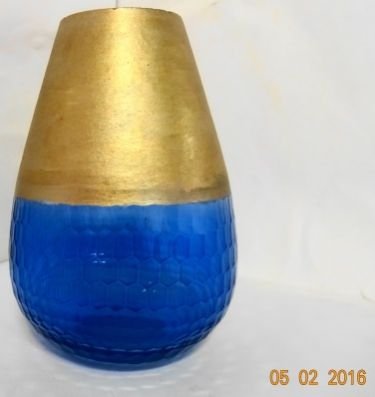 Double Colored Glass Flower Vase 01