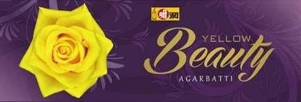 Yellow Beauty Incense Sticks Box