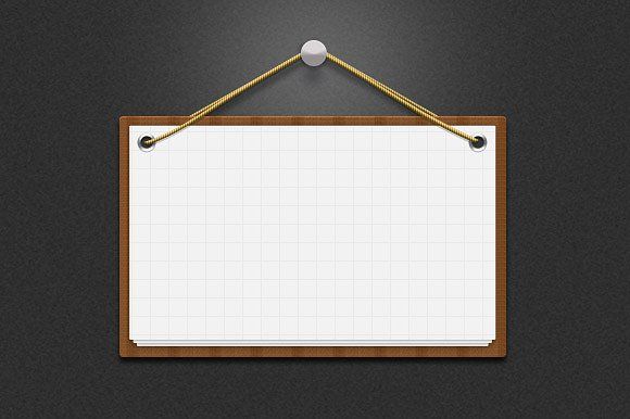 Wooden Notice Board 03