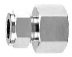 Double Ferrule Compression Tube Female Connector