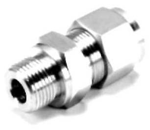 Double Ferrule Compression Tube Male Connector