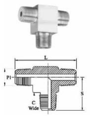 High Pressure Tube Male Tee