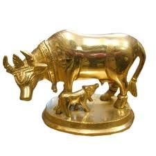 Brass Cow Statue 03