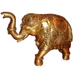 Brass Elephant Statue 01