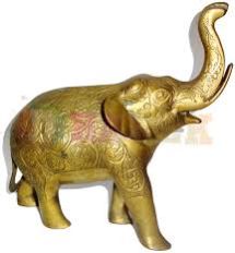 Brass Elephant Statue 04