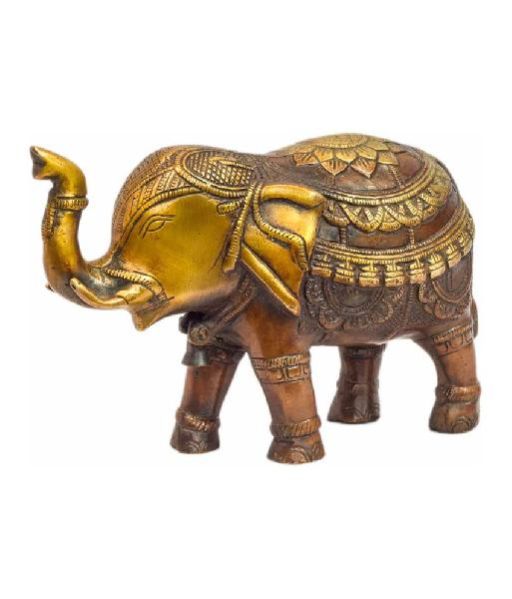 Brass Elephant Statue 05
